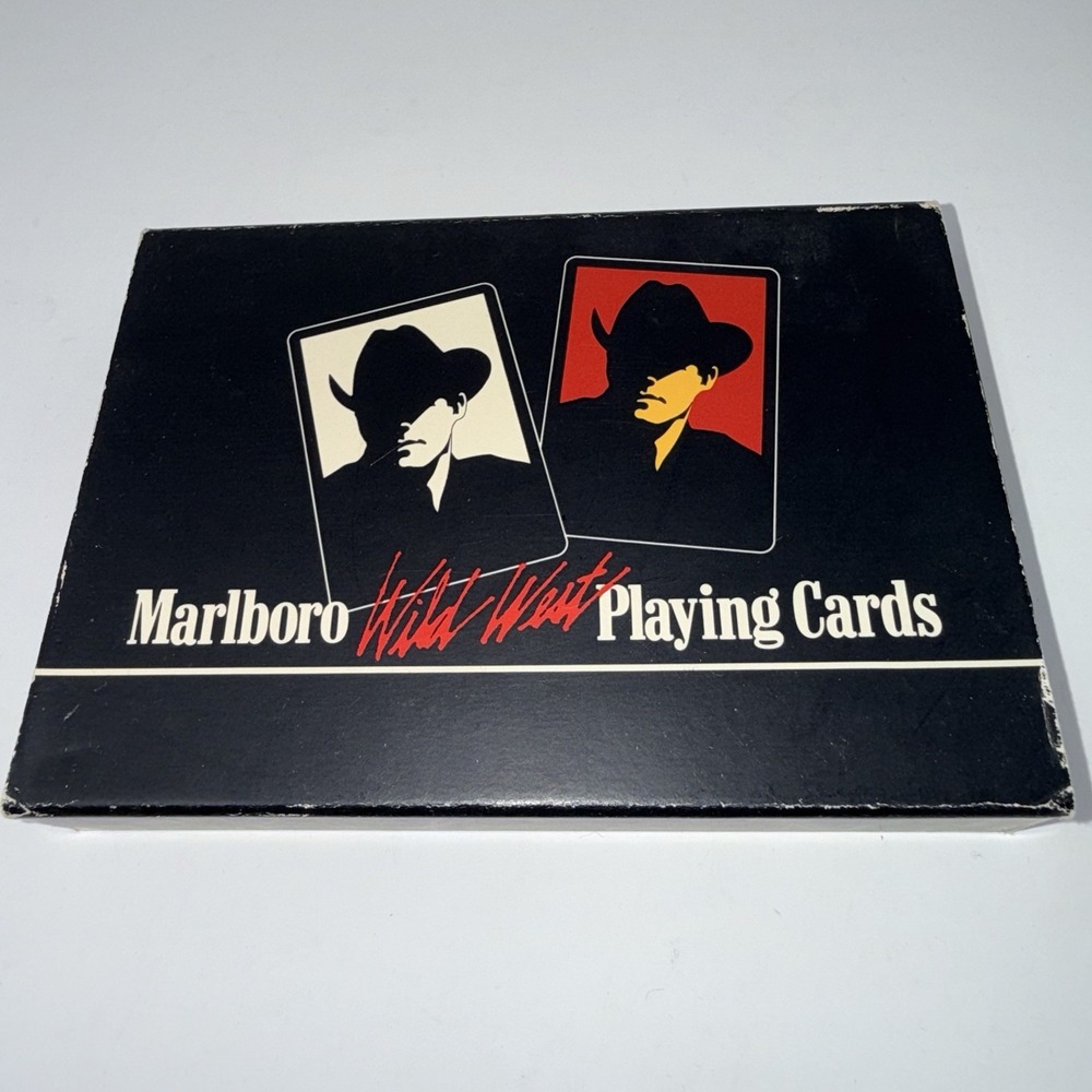 Vintage Marlboro Wild West Collectible Playing cards 1991 Philip Morris SEALED